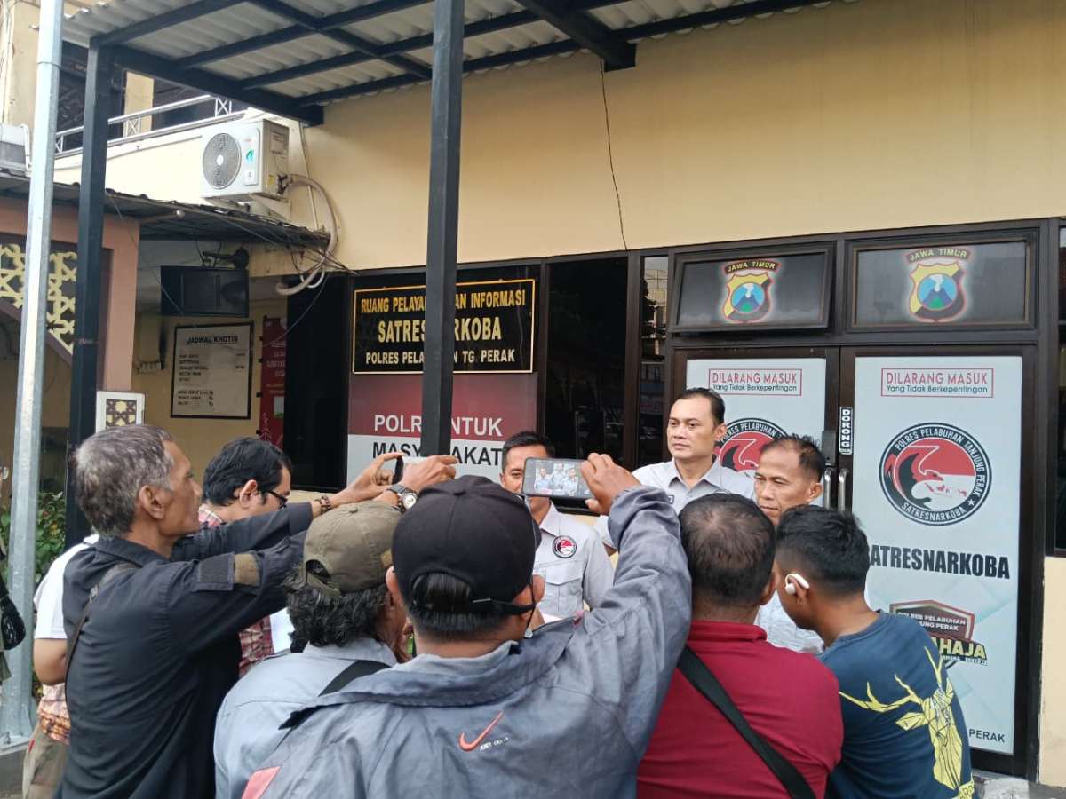 Polres Pelabuhan Tanjungperak Amankan Tersangka Pengedar Sabu di Surabaya
