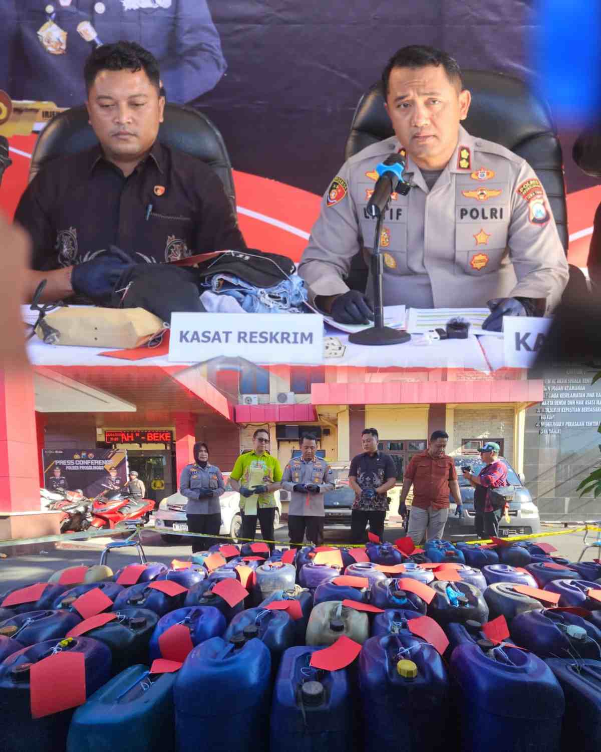 Polres Probolinggo Ungkap Penyalahgunaan BBM Bersubsidi, 7 Tersangka Diamankan
