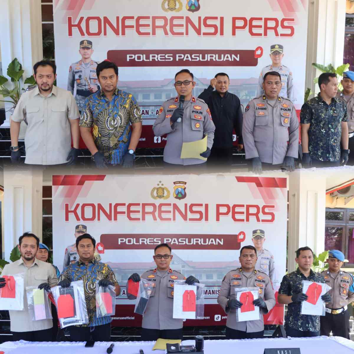 Polres Pasuruan Amankan 5 Tersangka Kasus Tambang Andesit Ilegal di Purwosari