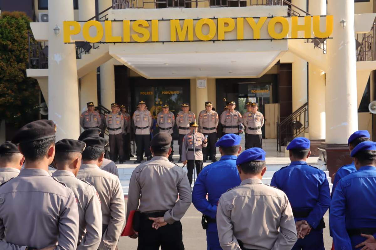 Pastikan Situasi Kondusif, Kapolres Pohuwato Tinjau Kesiapan Pengamanan May Day