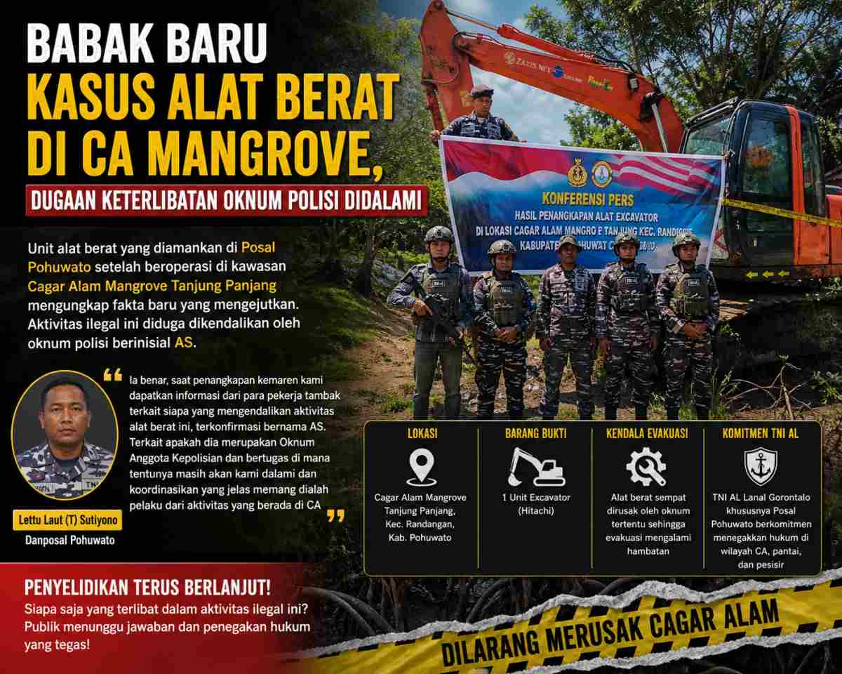 Babak Baru Kasus Alat Berat di CA Mangrove, Dugaan Keterlibatan Oknum Polisi Didalami
