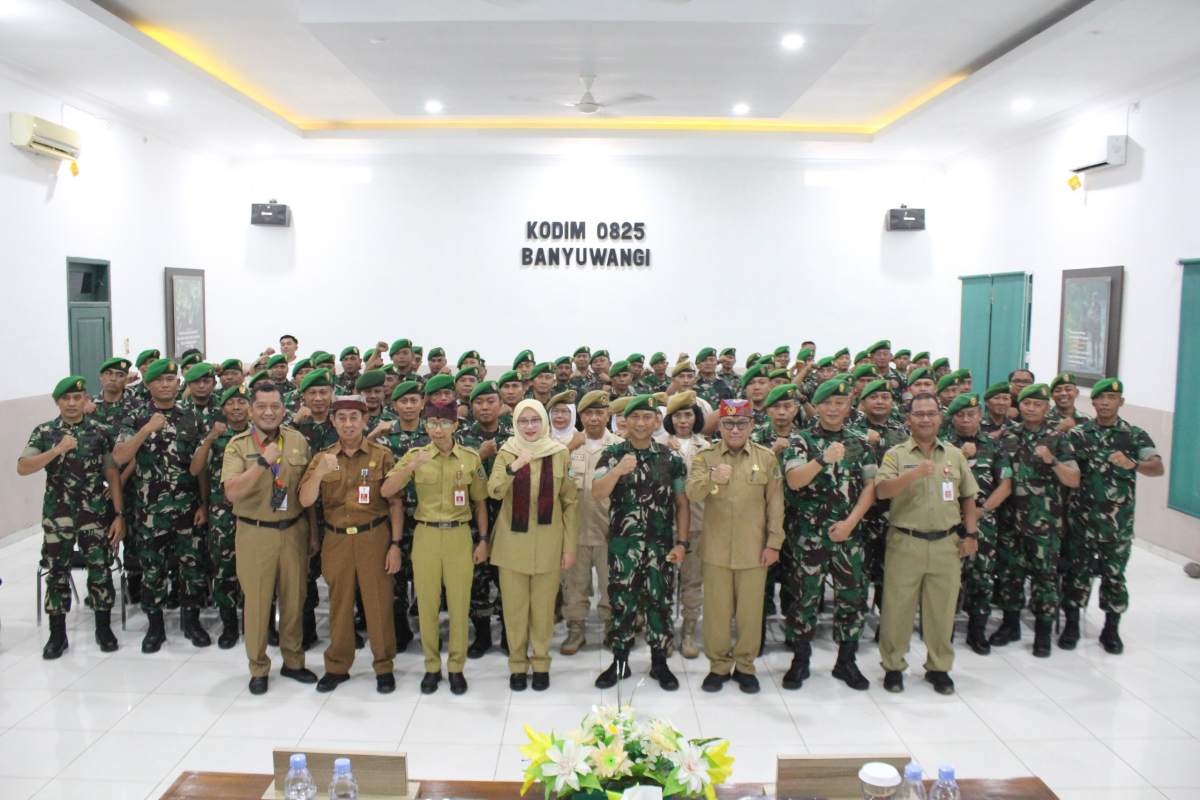 Perkuat Sinergi, Bupati Banyuwangi Kunjungan di Makodim 0825/Banyuwangi