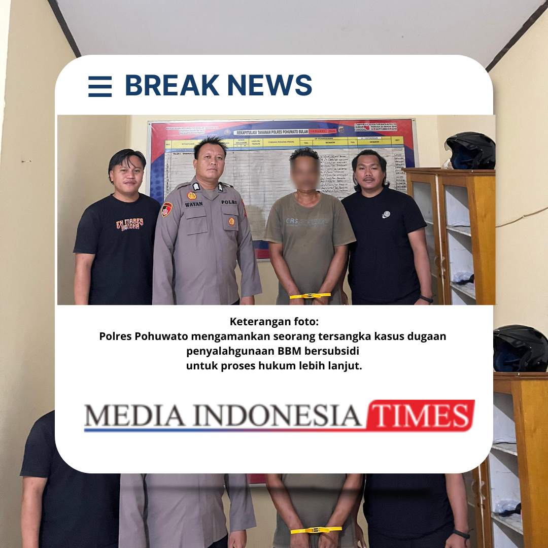 Polres Pohuwato Tahan Tersangka Penyalahgunaan BBM Bersubsidi di Buntulia