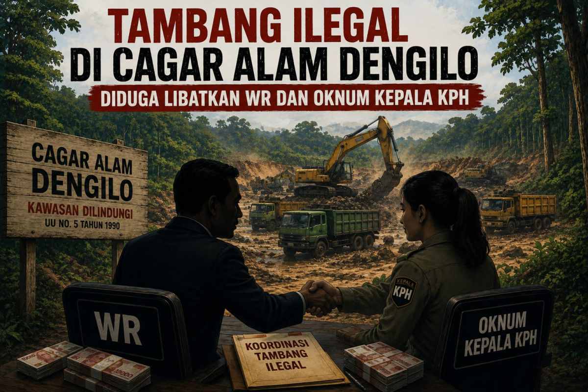 Tambang Ilegal di Cagar Alam Dengilo Diduga Libatkan WR dan Oknum Kepala KPH