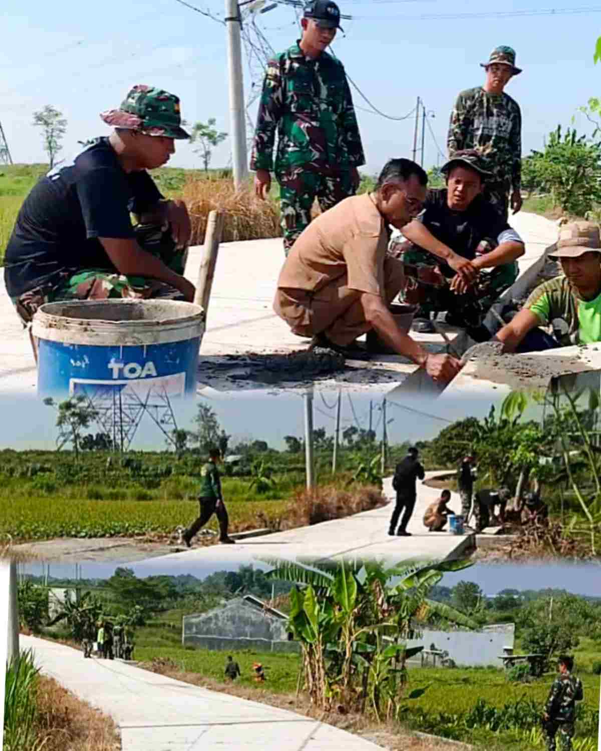 Mantap! Jalan Cor Beton Selesai di Kerjakan  ‎