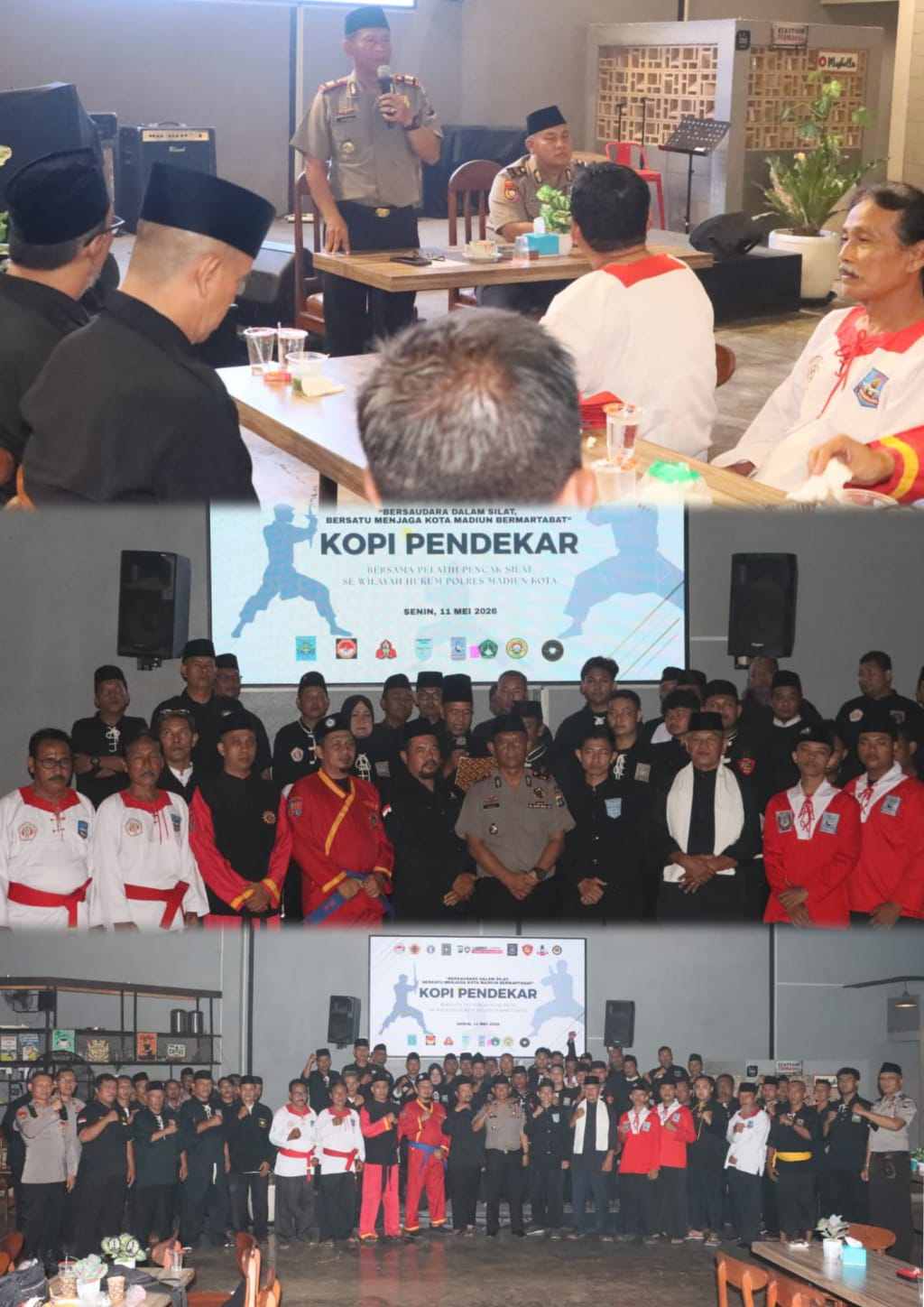 Polres Madiun Kota Perkuat Komitmen Jogo Jatim Lewat Kopi Pendekar