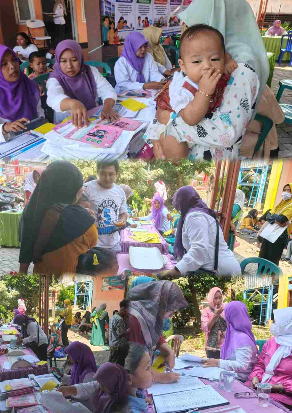 ‎Ratusan Anak Ramaikan Posyandu TMMD 128 Gresik