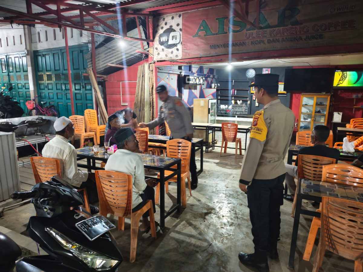 Patroli Malam Polsek Meurah Mulia Cegah Guantibmas, Warga Diajak Aktif Jaga Keamanan Lingkungan