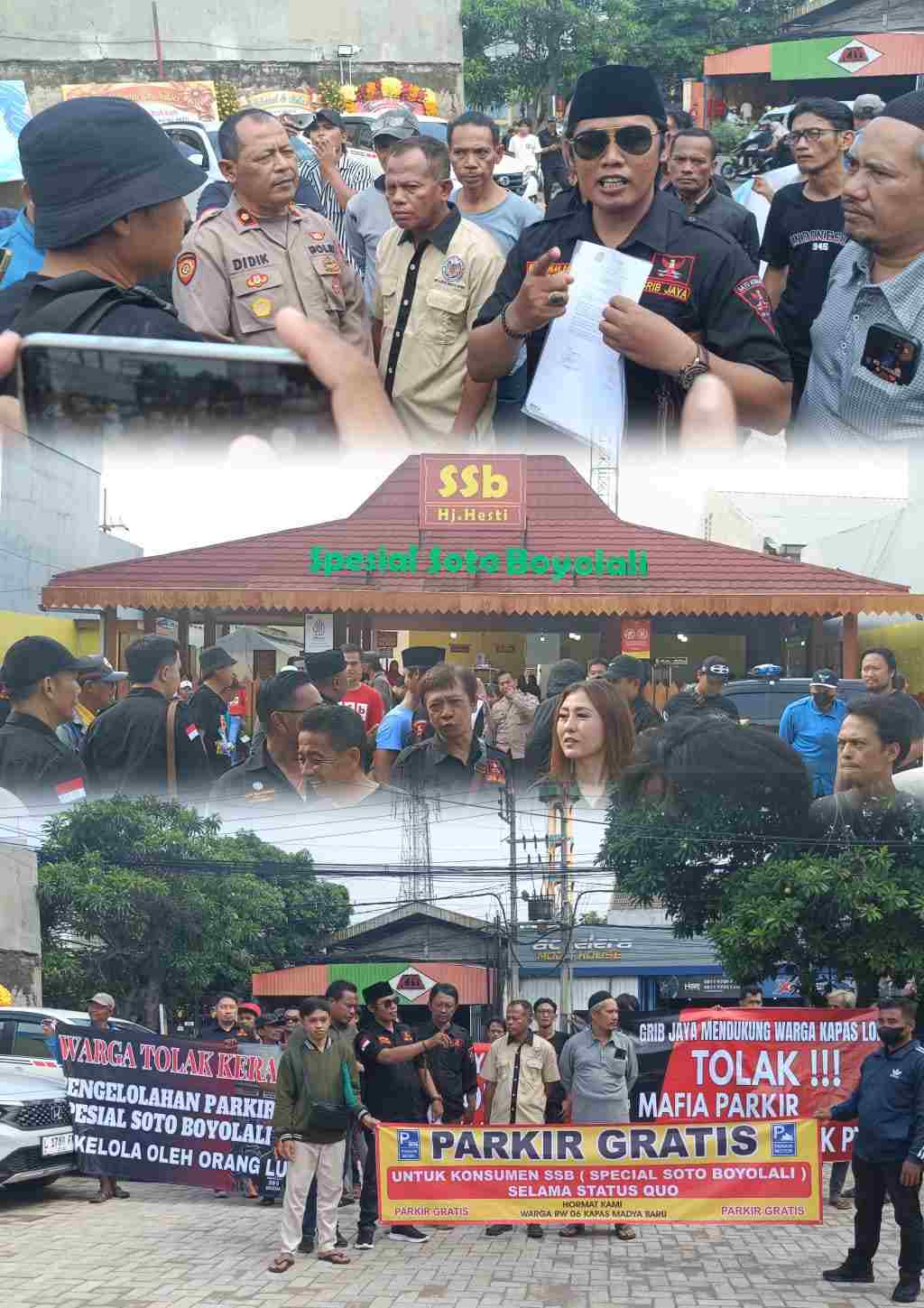 Konflik Parkir Spesial Soto Boyolali Jalan Kenjeran Dipersoalkan Warga Kapas Lor, DPC GRIB Jaya Surabaya Kawal dan Beri Pengawasan Hingga Tuntas 