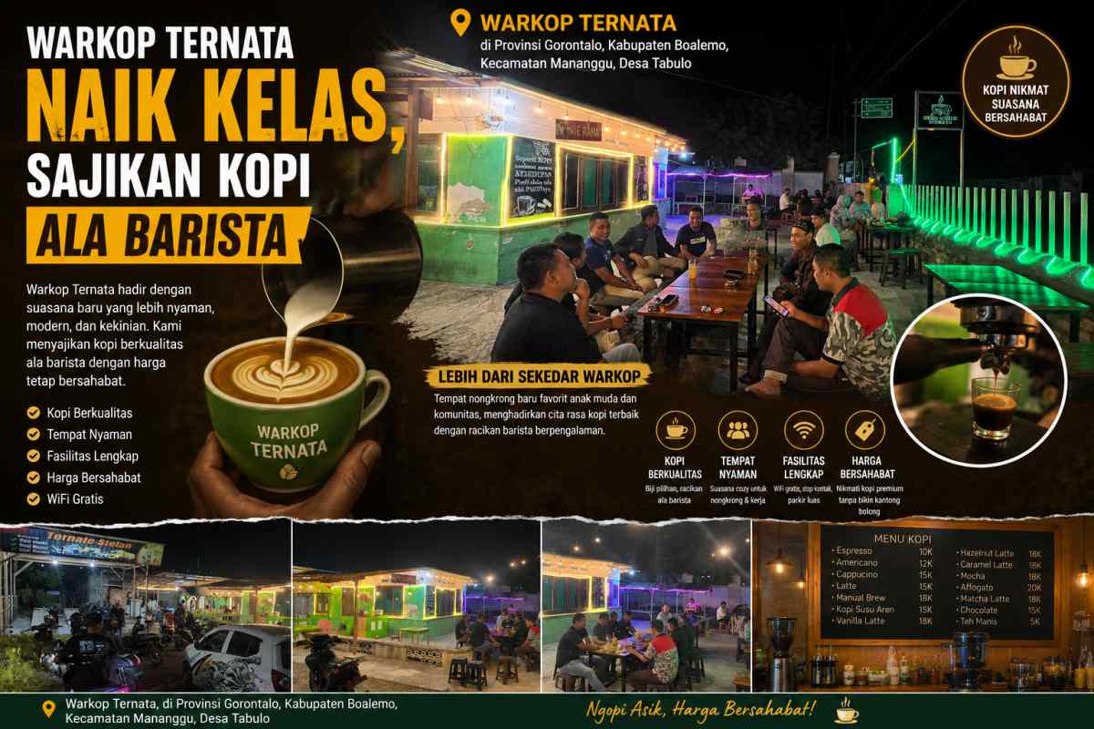 Warkop Ternate Naik Kelas, Sajikan Kopi Ala Barista